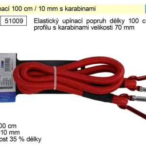 Guma upínací 1000x10mm s karabinami Horká Nabídka