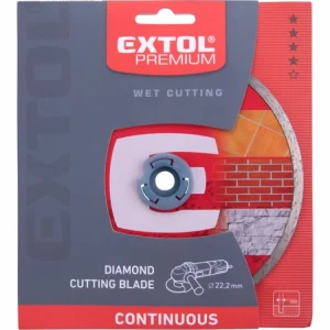 Akce kotouč diamantový řezný celoobvodový, 230x22,2mm, mokré řezání, EXTOL PREMIUM