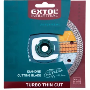 Akce kotouč diamantový řezný turbo Thin Cut, 230x22,2mm, suché i mokré řezání, EXTOL INDUSTRIAL