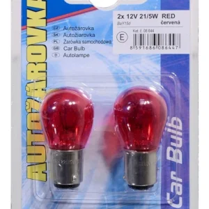 Žárovka 12VP21/5W21/5W BaY15d RED blister 2ks Oblíbený