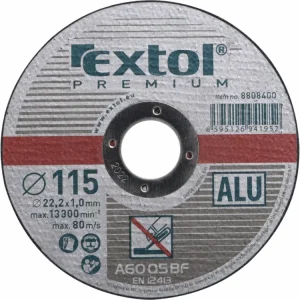 Akční Cena kotouč řezný na hliník, 115x1,0x22,2mm, EXTOL PREMIUM
