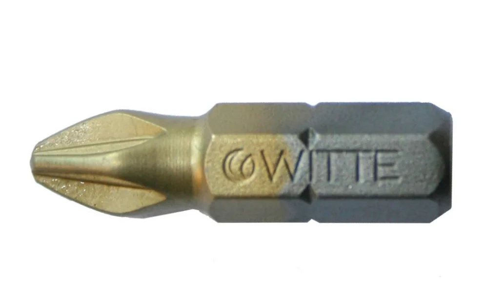 WITTE bit PZ2x25mm 1/4" TiN Vrácení Zdarma