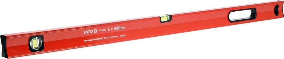 YATO Vodováha magnetická 1000 mm, YT-30063 Nejprodávanější