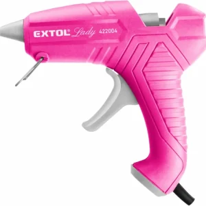 Zlevněný EXTOL pistole tavná lepící, 11mm, 40W, růžová