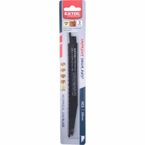 Akční Nabídka EXTOL PREMIUM plátky do pily ocasky na dřevo 3ks, 200x19x1,25mm, HCS 8806101