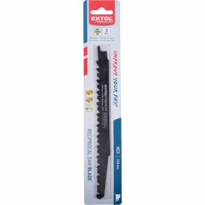 Akční Cena EXTOL PREMIUM plátky do pily ocasky na dřevo 3ks, 240x19x1,5mm, HCS 8806100