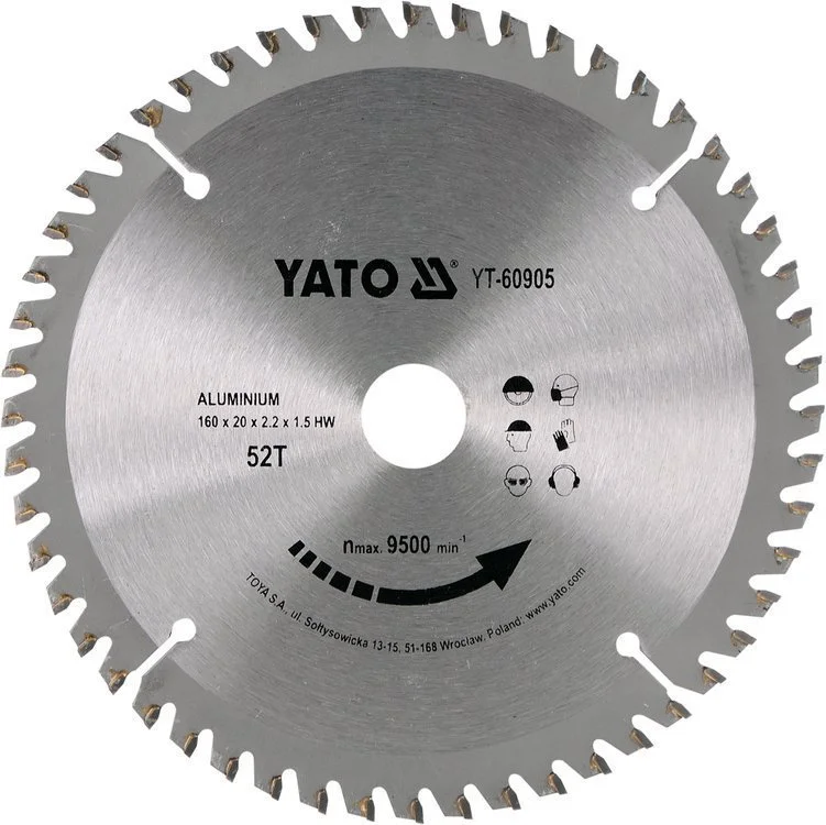 YATO Pilový kotouč na hliník 160x20mm 52 zubů YT-60905 Zlevněný