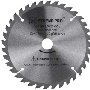 Akční Nabídka Pilový kotouč s SK plátky TCT 190x2.4x30/20 mm 40T zubů Strend Pro
