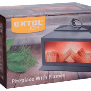 Akční Nabídka EXTOL LIGHT LED krb s plápolajícím ohněm 43404