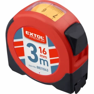 Zlevněný EXTOL PREMIUM metr svinovací s odečítacím okénkem, 3m, š. pásku 16mm 8821043