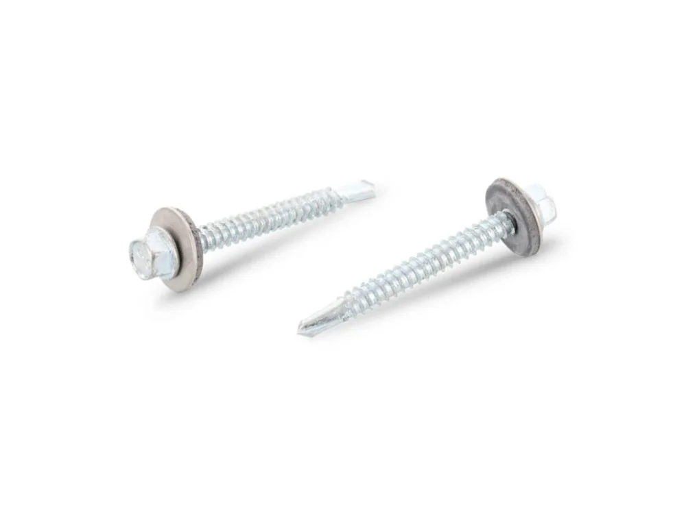 Akční Nabídka ART. 9504 tex šroub samovrtný se 6-hr hlavou a těsnící podložkou 16mm, BIMETAL vrtací výkon 6 mm, nerez A4