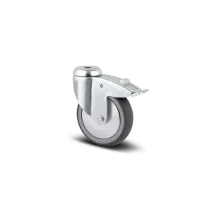 Akční Cena Přístrojové kolečko 75mm, s brzdou, otvor pro čep, 2477PJH075P30 - 11