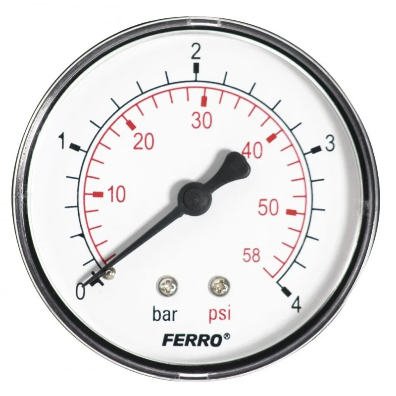 Značkový NOVASERVIS Manometr 63mm 1/4" axiální 0 - 10 bar M6310A