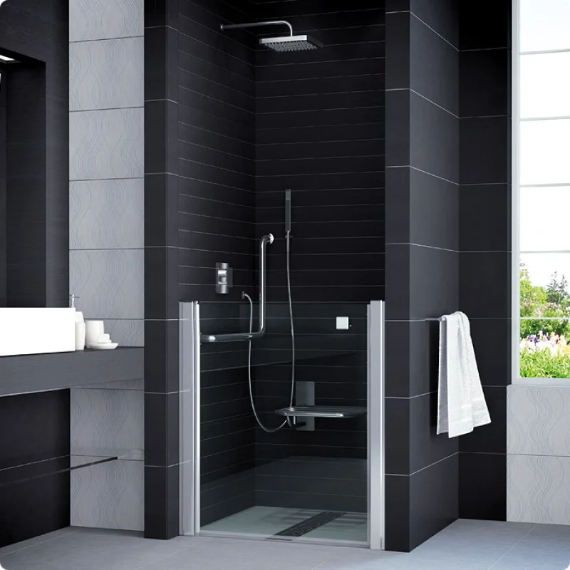 Aktuální RONAL SLM1 Mobility dveře v poloviční výšce, pravé, aluchrom/Cristal perly SLM1DSM15044