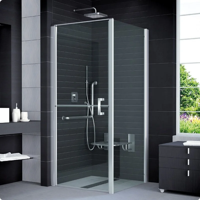 Akční Cena RONAL SLMT6 Mobility boční stěna 80 cm, aluchrom/zrcadlové SLMT60805053