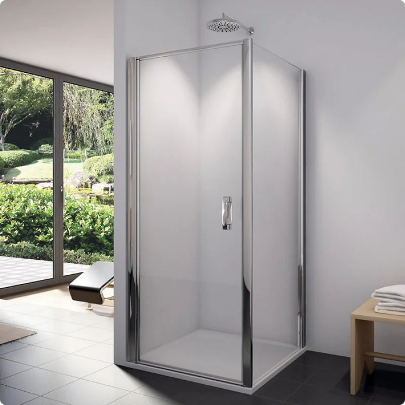 Zlevněný RONAL SLT1 Swing-Line boční stěna pro SL1 a SL13, 80 cm, elox/čiré sklo SLT108000107