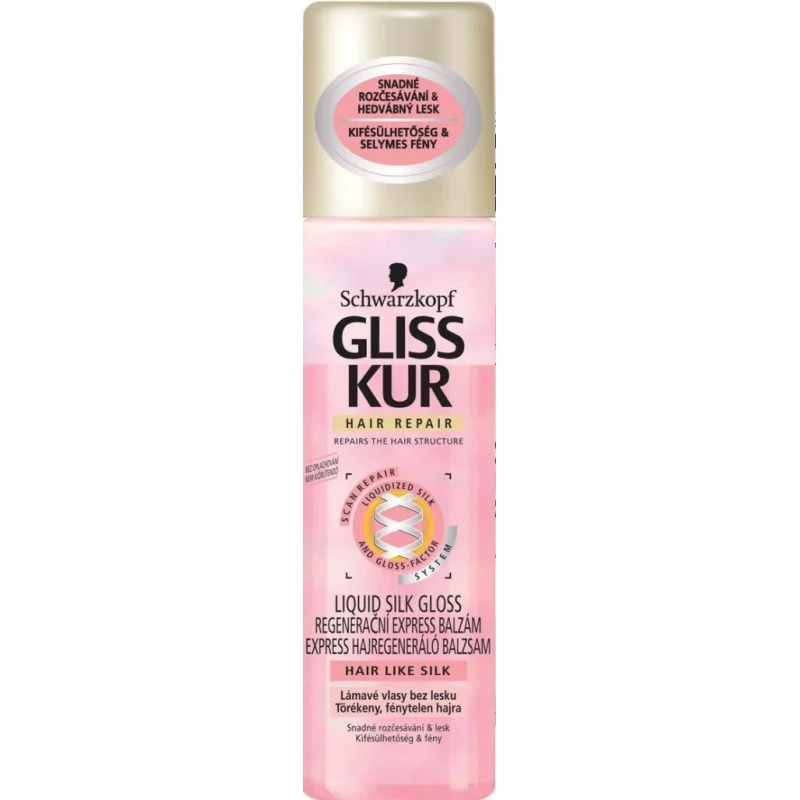 Akční Cena GLISS KUR Express Liquid silk regenerační balzám 200 ml PO EXPIRACI