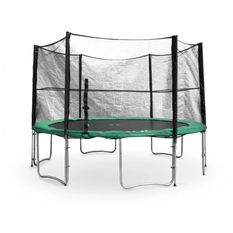 Značkový Trampolína G21 s ochrannou sítí 430cm zelená 69042632