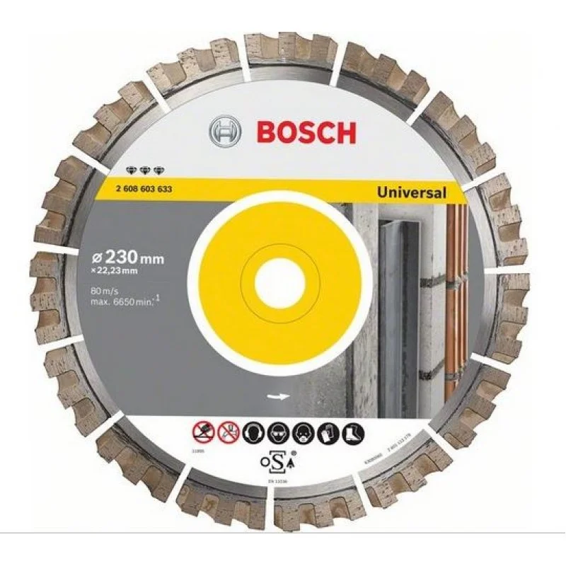 Akce BOSCH Best for Universal Diamantový dělicí kotouč, 230 x 22,33 x 2,4 x 15 mm 2608603633