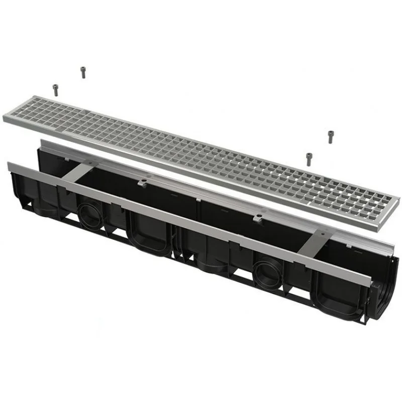 Akce ALCAPLAST Profi Venkovní žlab 1000 mm, pozinkovaný rám + pozinkovaný rošt AVZ103-R104