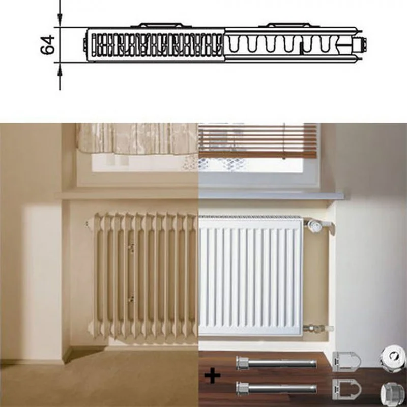 Akční Nabídka Kermi Therm X2 Profil-kompakt deskový radiátor pro rekonstrukce 12 954 / 500 FK012D905