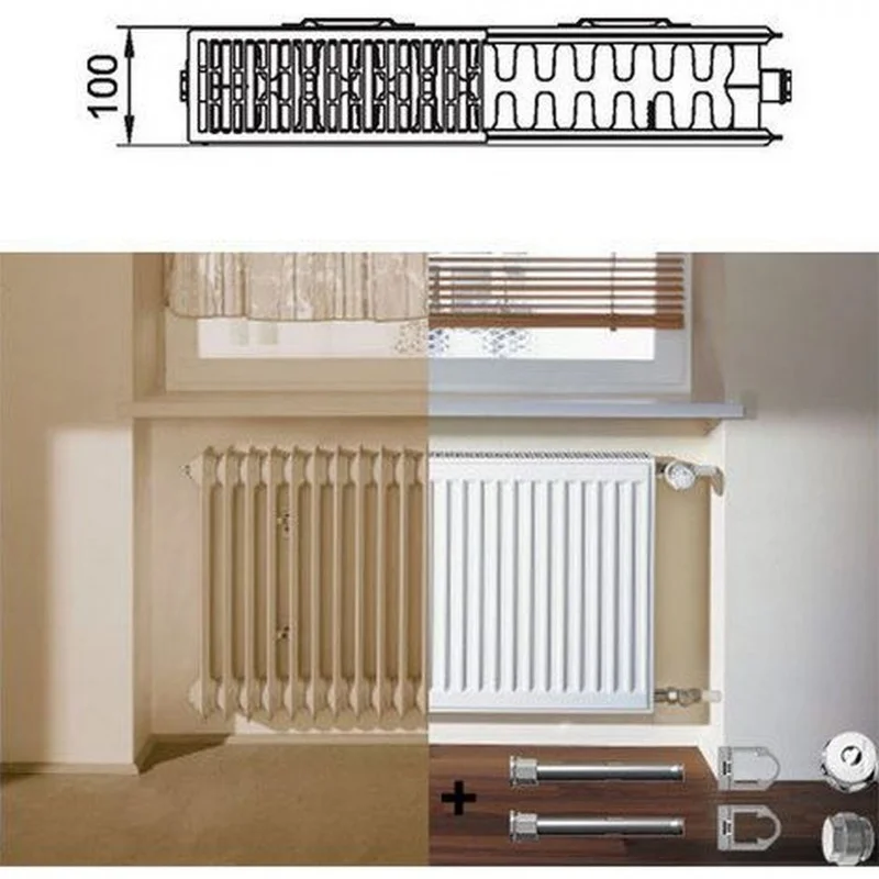Akce Kermi Therm X2 Profil-Kompakt deskový radiátor pro rekonstrukce 22 554 / 800 FK022D508