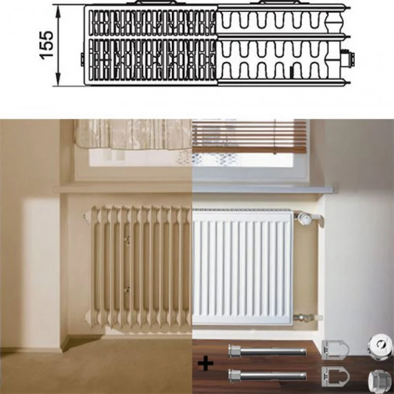Akční Cena Kermi Therm X2 Profil-kompakt deskový radiátor pro rekonstrukce 33 954 / 1800 FK033D918
