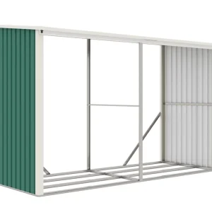 Zlevněný Přístřešek na dřevo WOH 682 - 302 x 119 cm, zelený