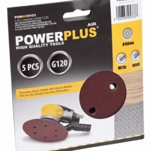 5x Brusný papír Powerplus 150 mm POWAIR0123 Akční Cena