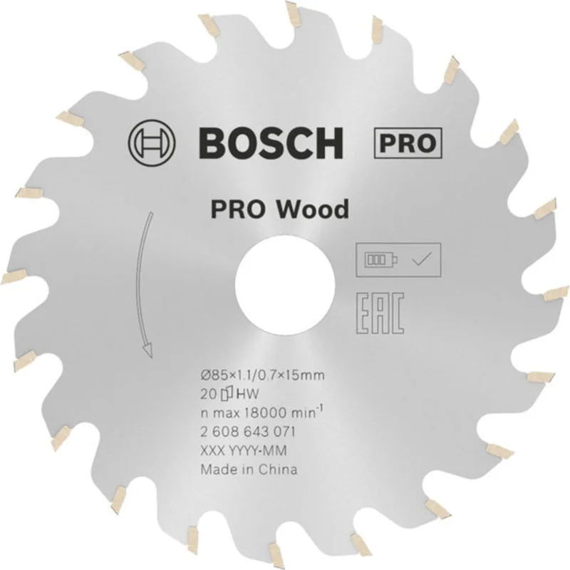 Značkový Pilový kotouč Bosch PRO Wood 85 mm 2608643071
