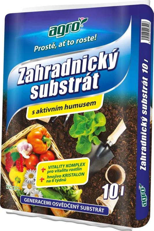 Zahradnický substrát 10 l Agro 00002A Vrácení Zdarma
