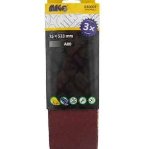 3x Brusný pás MAGG 75 x 533 mm A80 020007 Sleva