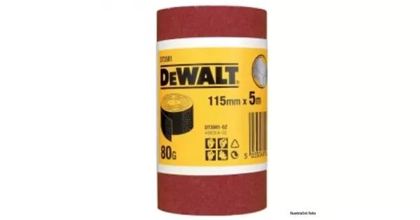 Aktuální Role brusného papíru 5m x 115mm P 120 DeWALT DT3582