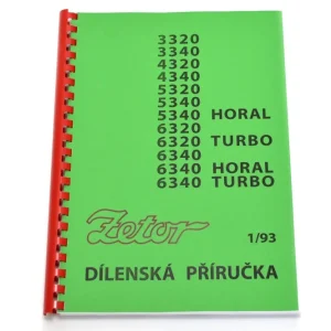 Značkový 222212261 / 222212325 Dílenská příručka Z 3320-7340 - CZ 1/93