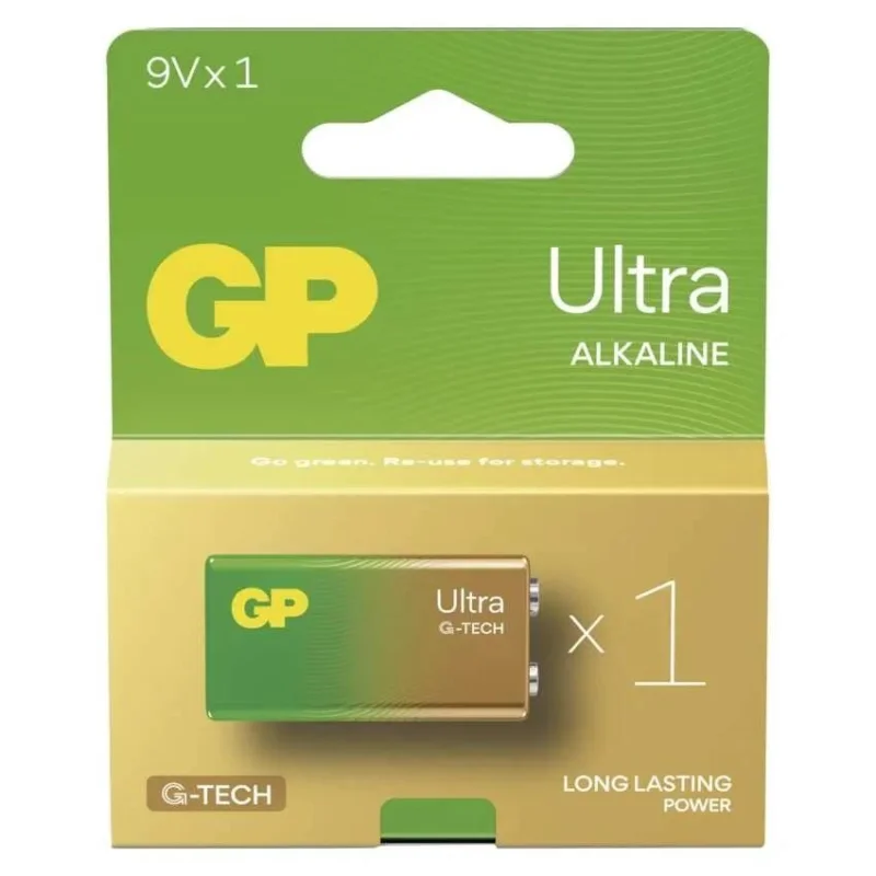 Akční Nabídka GP 1013521100 Baterie alkalická GP Ultra 9V (6LF22), 1 ks