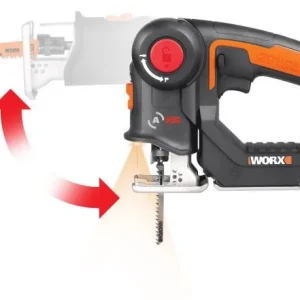WORX WX550 Aku dvojkombinace - ocaska + přímočará pila, 1x2.0Ah - Powershare Pouze Dnes