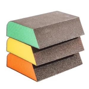 XTLINE Brusná houba tuhá zkosená 100x70x25 mm, zr. 80 Super Cena